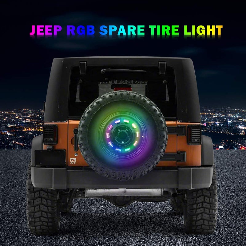 AUDEXEN RGB Third Brake Light, RGB Spare Tire Lights with RF Wireless Remote Controller Compatible with Jeep Wrangler JK JKU 2007-2018 - Image 5